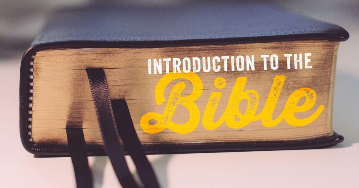 Poster for Introduction to the Bible